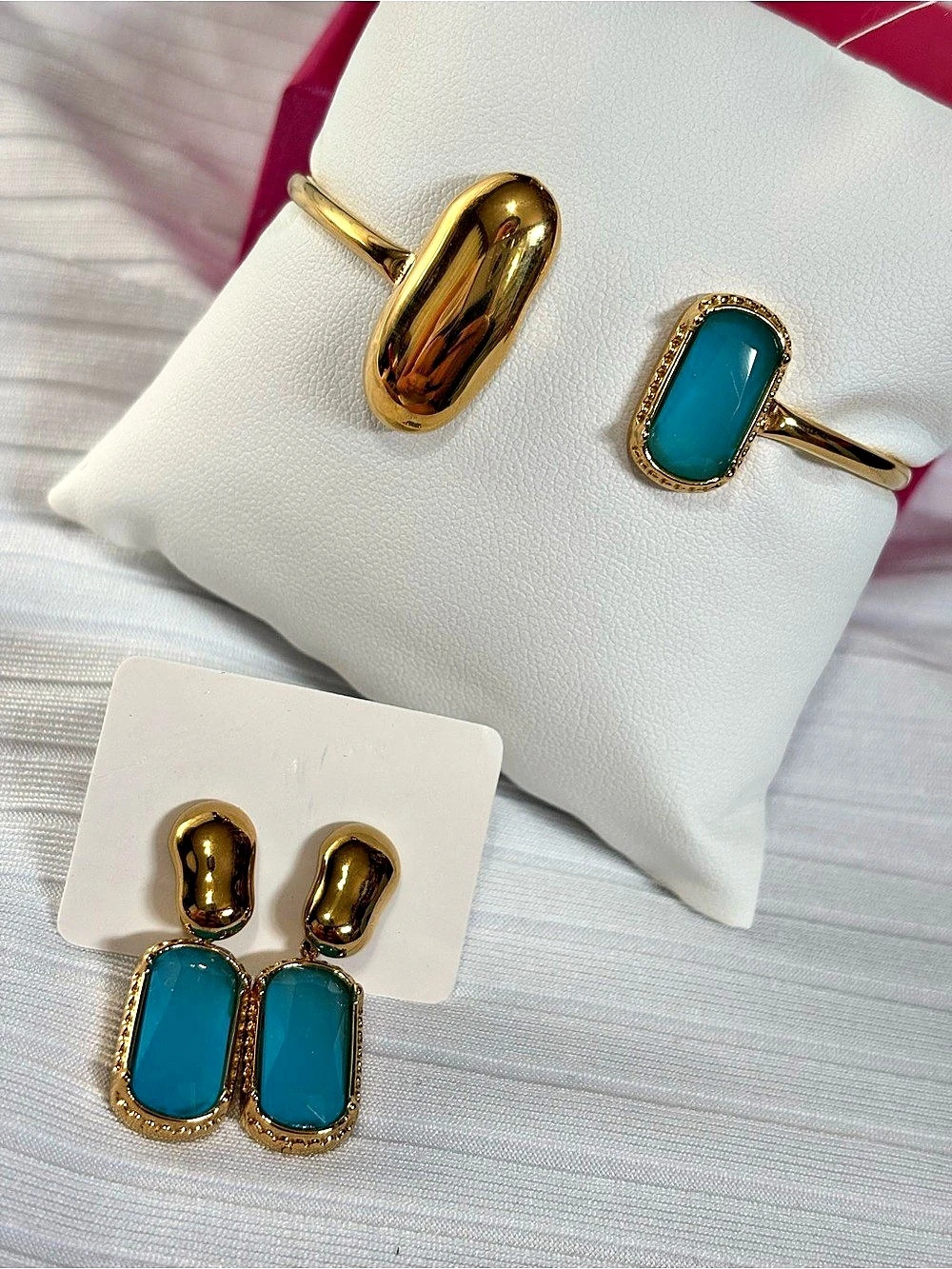 Gold & Blue Jewelry Set